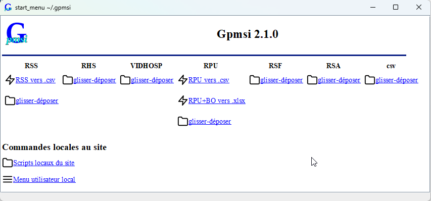 resultat de menu.bat
